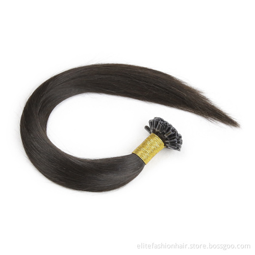 U Tip Hair Wholesale Raw Indian Kinky Curly Itip Keratin Bonds Flat U Remy Human Hair Extensions Micro Links Microlink